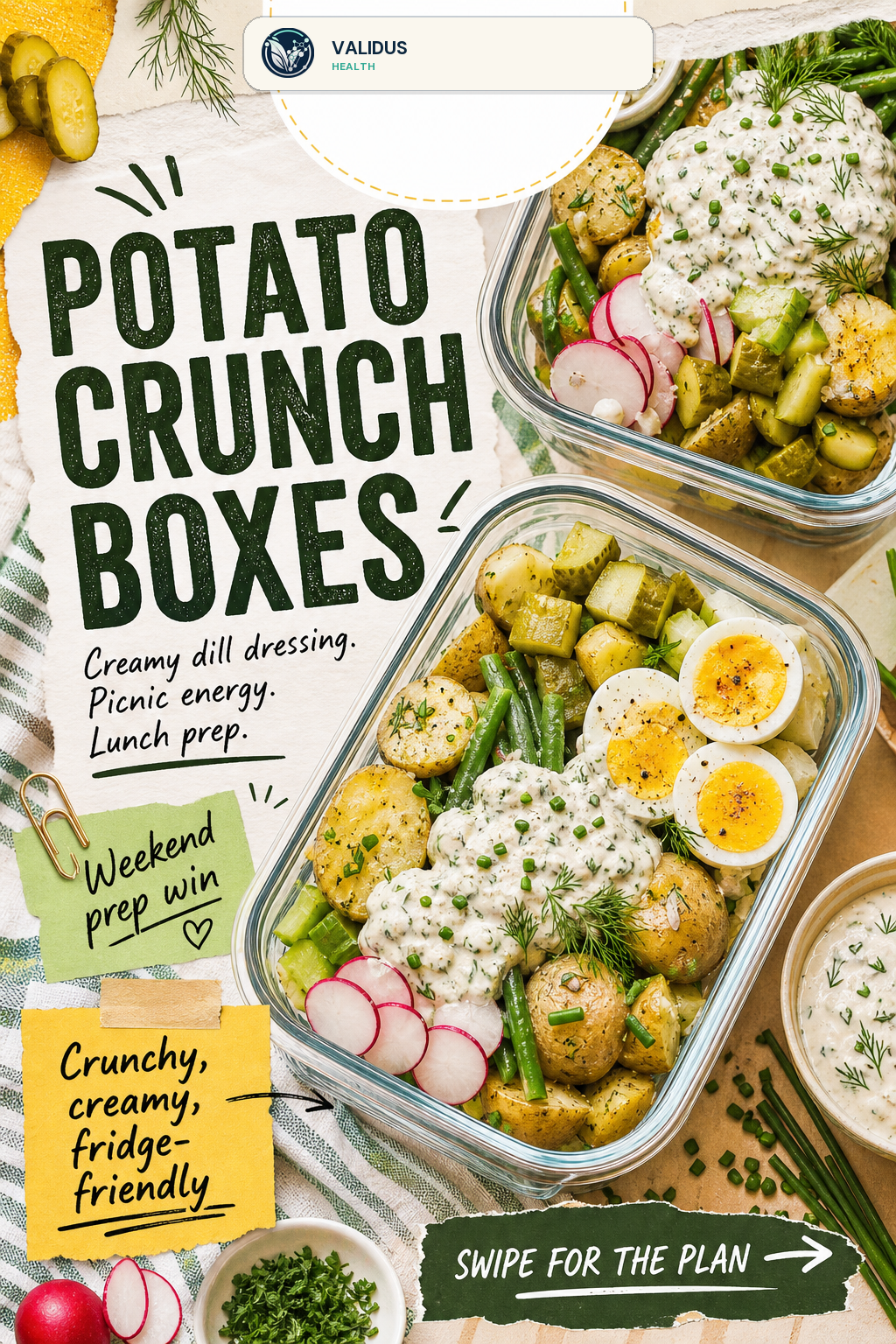 Herby Cottage Cheese Potato Crunch Boxes