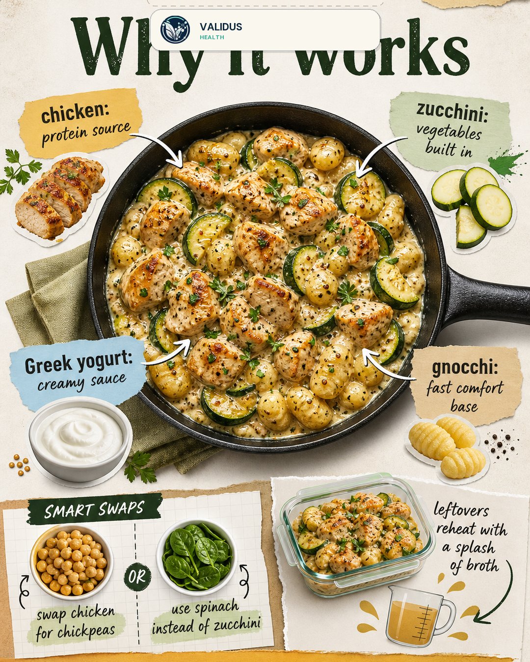 Honey-Mustard Chicken Zucchini Gnocchi Skillet slide 4