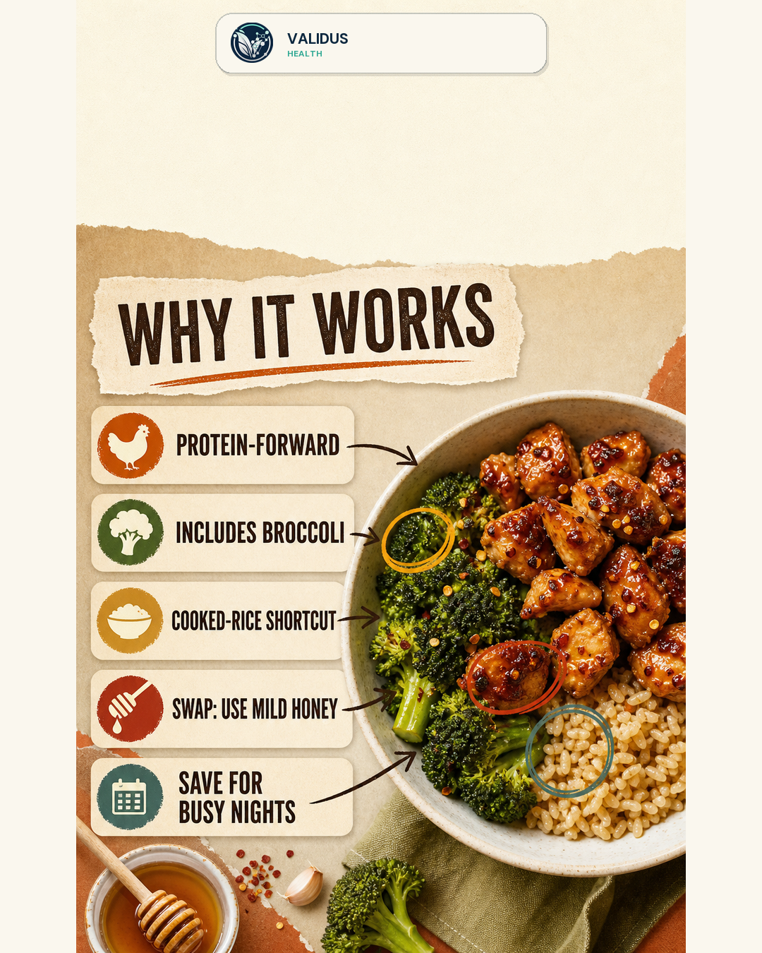 Hot-Honey Chicken Broccoli Rice Bowls slide 4