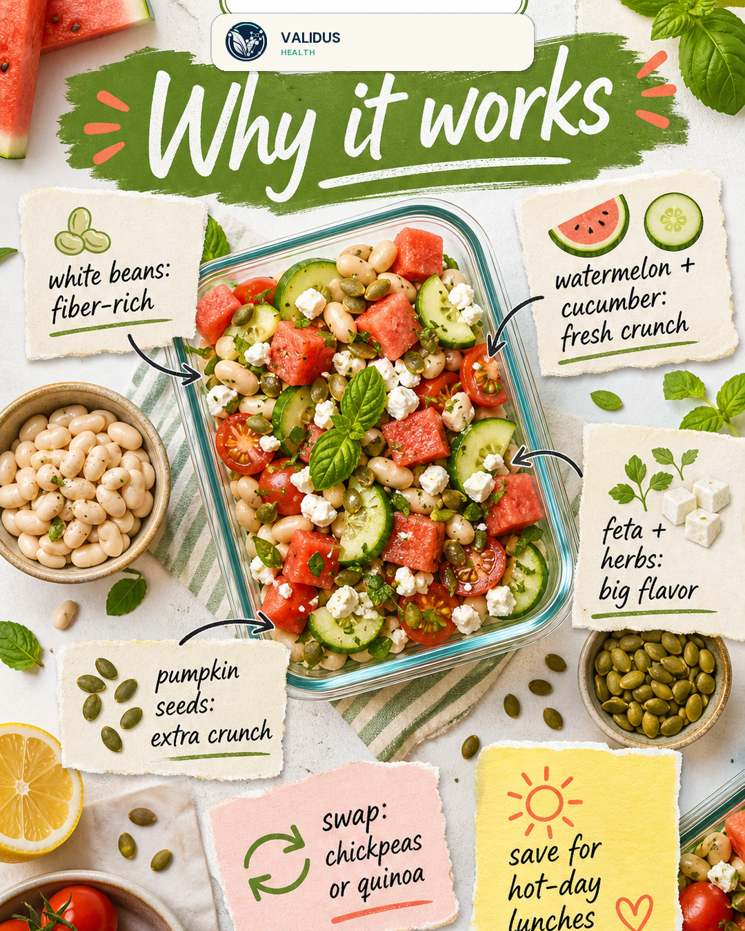 Watermelon Feta White Bean Picnic Boxes slide 4